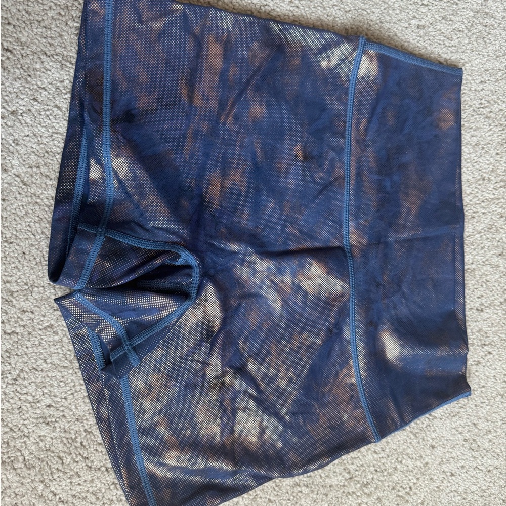 Blue and Gold Women’s Biker Shorts